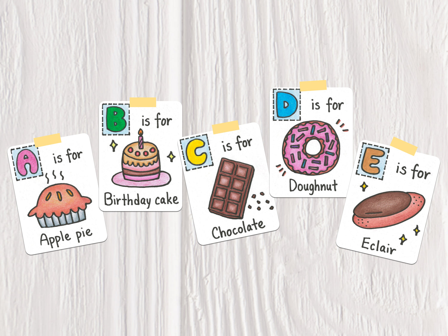 A-Z Desserts Flashcards 