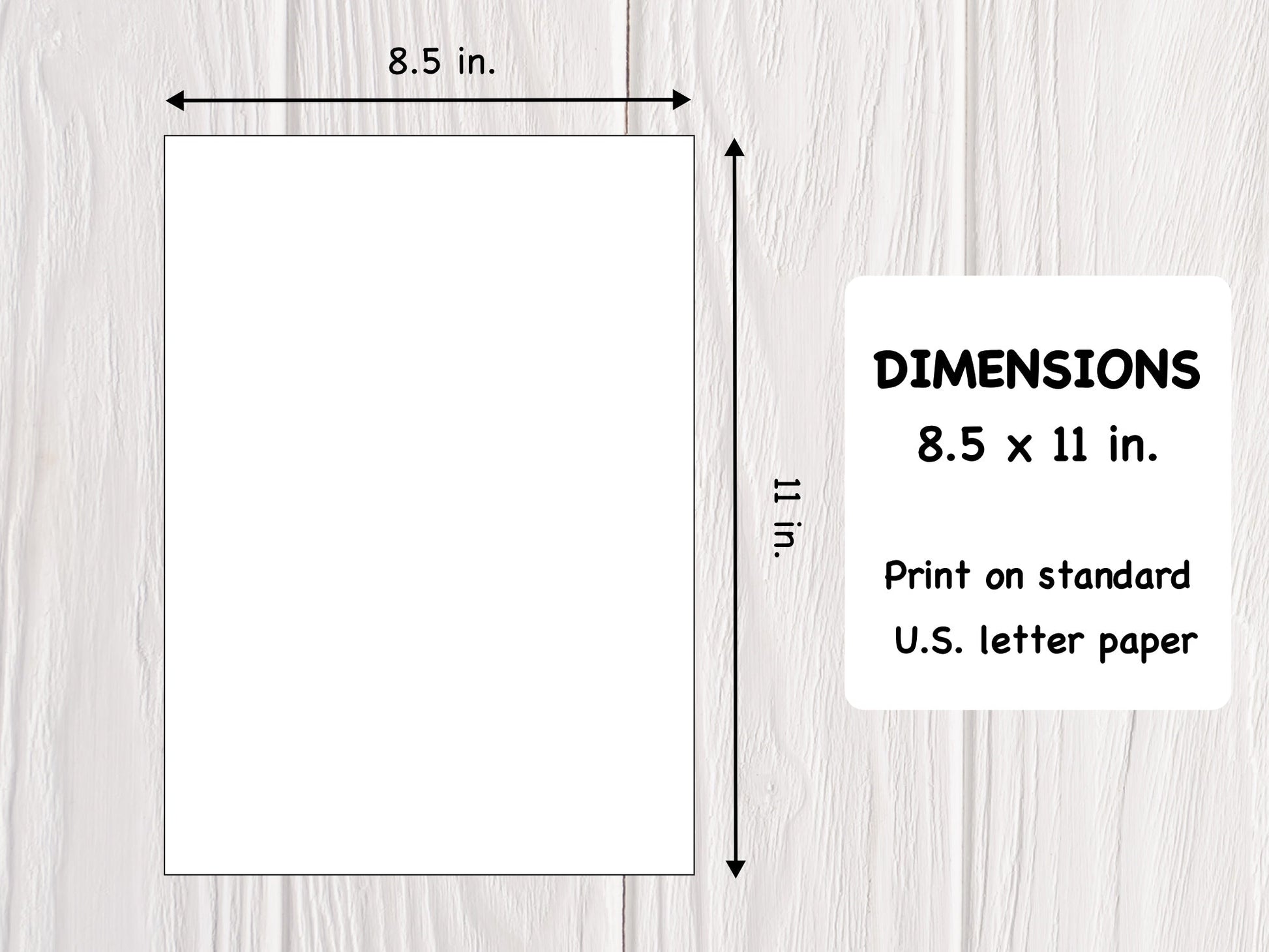 Dimension for ArtBeesy printable coloring book.