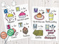 A-Z Desserts Flashcards showing flashcards Q-X (made by artbeesy)