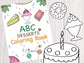 ArtBeesy ABC Desserts Printable Coloring Book for children. This coloring book will help kids learn the alphabets from A - Z as well as dessert vocabularies. Learn to draw and ABC with ArtBeesy!