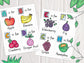 A-Z Fruits Flashcards showing flashcards A-H